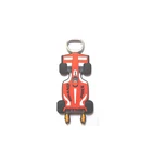 Race Car shape 2D Metal Bottle Opener Pvc Keychain For Car Fans