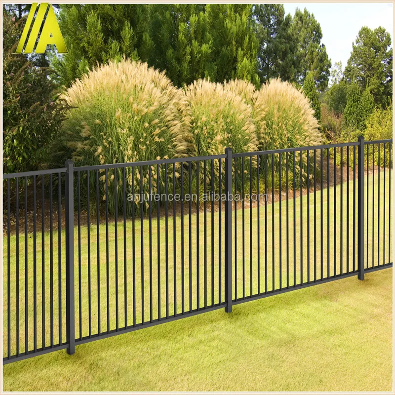 Powder Coating Backyard Black Aluminum Fence Panel Buy Black Aluminum