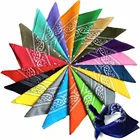 Custom design printed square bandana, cotton bandana,Paisley bandana