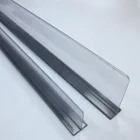 Magnetic plastic shelf divider for metal shelves