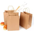 Hand Length Handle HTNP032 Toy Quality Kraft Paper Bags for Cement