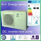 high COP ERP A++ DC inverter air to water heat pump 9kw EN14825