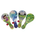 Double Sided Laser Wooden Bounce Back Paddle Ball Game