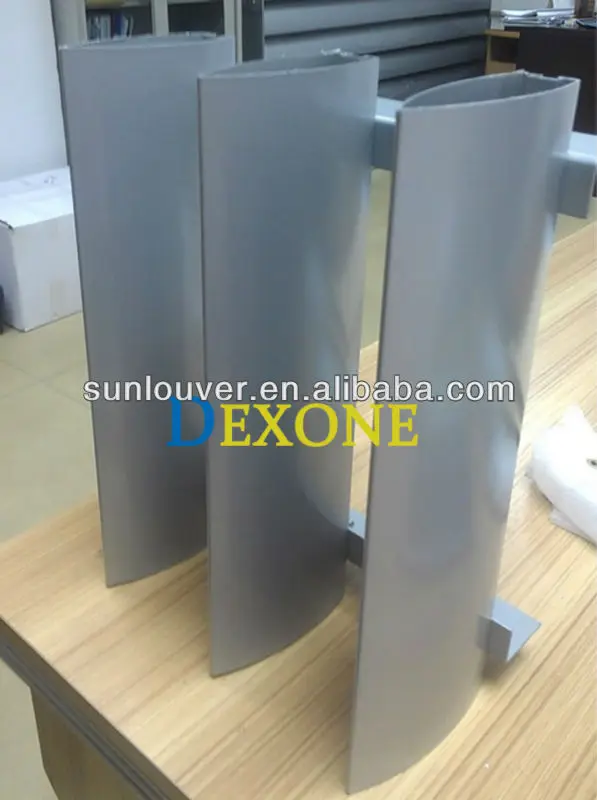 Advanced exterior aluminum vertical louver windows/fixed louver (ISO)