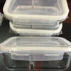 Hot Microwave Oven High Borosilicate Glass Food Storage Container Borosil Glass Lunch Box With Vent Lock Lid