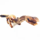 small wood craft dianosur model hand crafts animals toy wholesale for souvenir