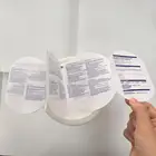 hot sale Adhesive booklet labels Round folding label,folding label ,multi layer labels