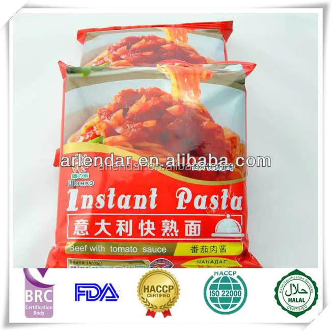 Halal Quickserved Pasta Buy Instant Pasta,Brands Pasta,Striped Pasta
