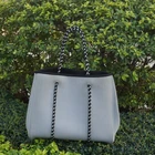 2020 neoprene tote bag top quality hot selling neoprene perforated beach bag ladies bags