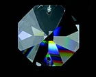 Facets Chandelier Beads Lighting Lamp Chandelier 16 Facets Crystal Glass Octagon Beads