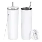 wholesale blank double wall 304 stainless steel vacuum insulated travel 20 oz skinny coffee tumbler mugs with lids