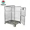 Custom production foldable wire mesh container iron metal container storage portable