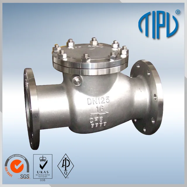 flapper type check valve