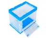 double door logistic industry transparent strong top quality foldable stackable turnover plastic tote box