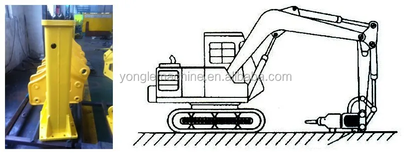 Most popular hot sale hydraulic breaker hmb750 DS1550/SB121B