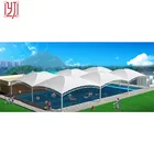 Swimming tension membrane structure beach tent umbrella