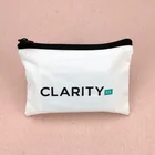 Wholesale custom make up canvas pouch travel cotton cosmetic bag