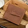 New Men's Genuine Leather Wallets Crocodile Grain Bifold Rfid Blocking Wallet Restoring ancient fashionable factory wholesale