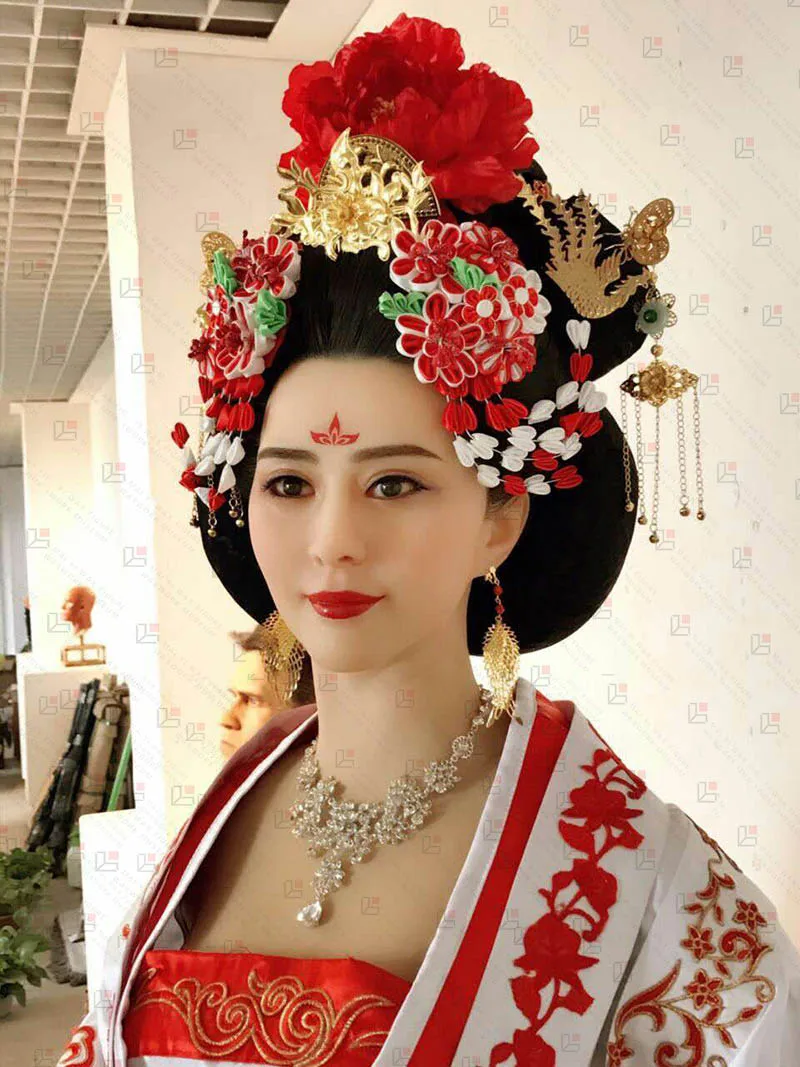 Hyper Realistic Wax Museum Celebrity Fan Bingbing Wax Statue For Sale