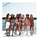 custom bikini brazilian set plus size bikini swimwear high quality plaid bikini