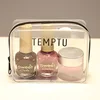 clear plastic pvc mini pouch packing bag travel cosmetic bag