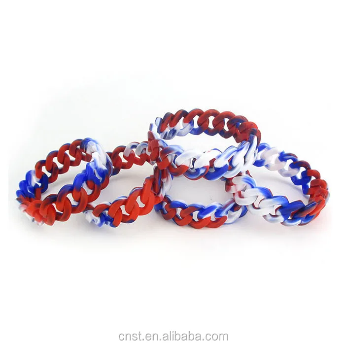 factory directly promotional twist silicone wristband / bracelet