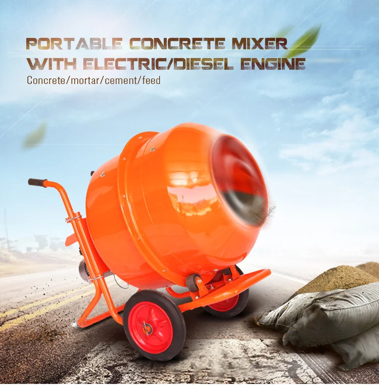 Used portable concrete mixer for sale