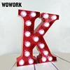 white illuminated wedding display letters lights with LED bulbs US stock Free shipping