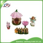 wholesale miniature solar light polyresin resin fairy house figurines
