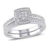 SJIR0175 Estate Diamond cut White Sapphire Engagement Ring Wedding Set SZ6/7/8/9