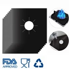 FDA Approved Nonstick 0.2mm Ptfe Stove Liner Reusable Gas Stove Top Covers Protector