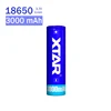 wholesale Rechargeable and durable 3000 mAh 3.6v XTAR 18650 li ion battery for flashlights/vape