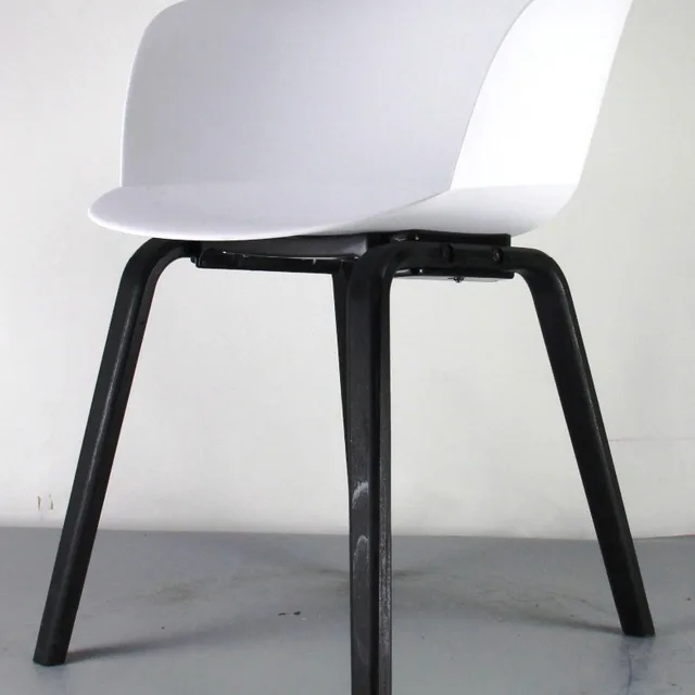 Modern Italian Design Chair with Metal Legs