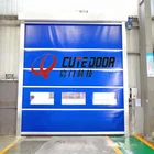 Industrial aluminium PVC high speed horizontal interior roll up door