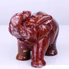 Hot seller indian agate elephant carving gemstone elephant