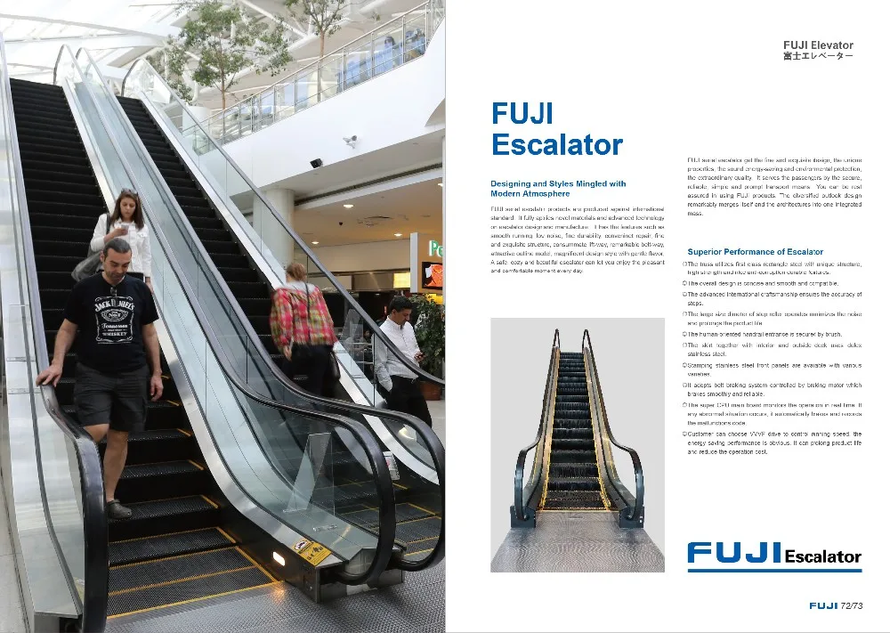 fuji auto moving walk home escalator for sale