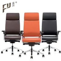 Modern Design Swivel High Back Genuine Leather Ergonomic Office Chair