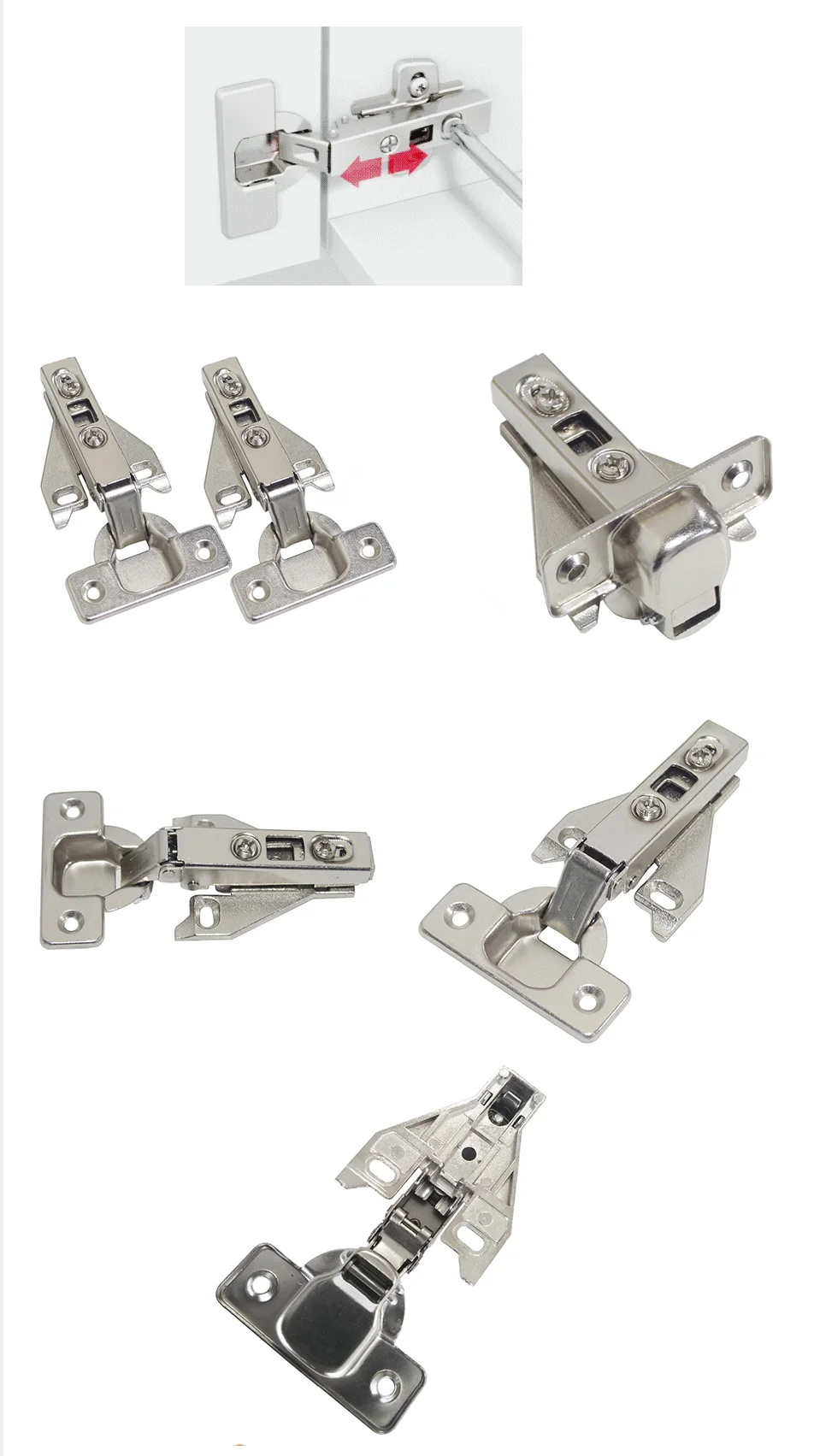 Face Frame Kitchen Cabinet Hinges Iron Furniture Full Overlay Concealed