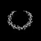 Custom Hot Sale Handmade crystal bridal lovely hair accessories party hair bands for girls