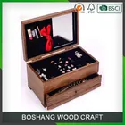 Lady Favourite cosmetic Wood Box With Mirror Lid