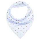 hot selling soft baby bib triangle 2 nickel-free snaps adjustable baby bandana bibs