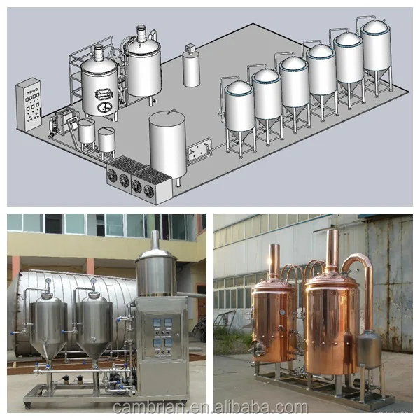 beer brewing equipment 100l