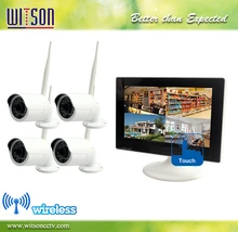 CCTV 9 inch digital wifi wireless touch screen sercurity system camera kit