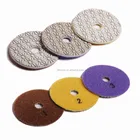 4 Inch 3 Steps Diamond Polishing Pad For Granite And Quartz