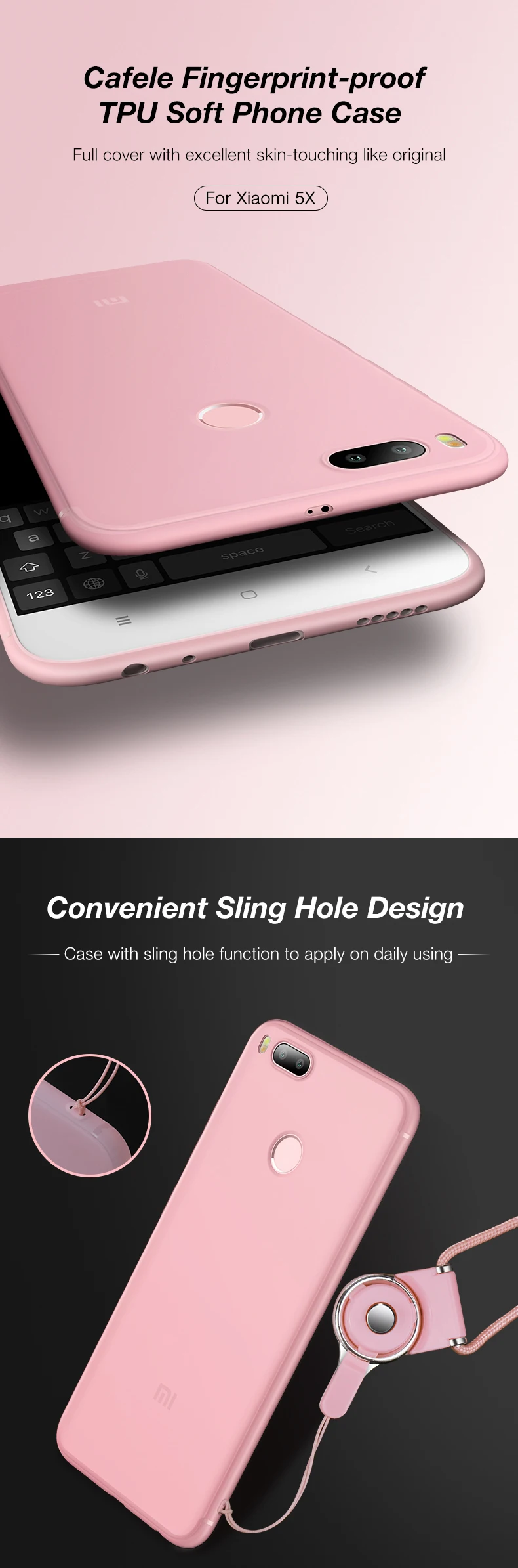 CAFELE Top Quality Accessories TPU Ultra Thin Soft Silicone Phone Case For 5x A1 Cover Mobile Phone Back Cover