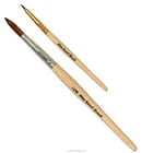 Professional kolinsky nail art acrylic round brushes size #8 #10 paint brush/acrylic handle lip art brushes set