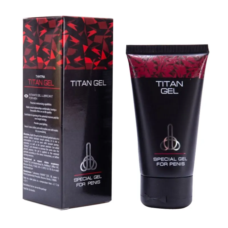 Vente chaude Titan gel d'agrandissement de pénis crème améliorer le temps de sexe produits pour adultes