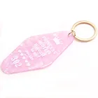Custom Design Blank Acrylic Keychain Custom Color Acrylic Hotel Keychain