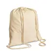 Gift Logo Rice Jute Small Pouch Hemp Shoe Linen Drawstring Backpack Bag Cotton
