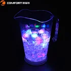 Clear plastic LED crystal beer pitcher 1.5L acrylic water jug